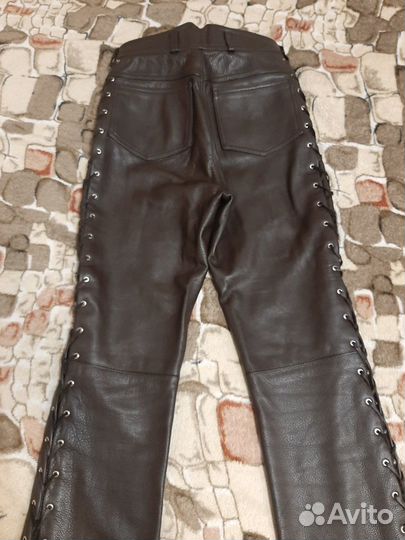 Мото штаны кожа
