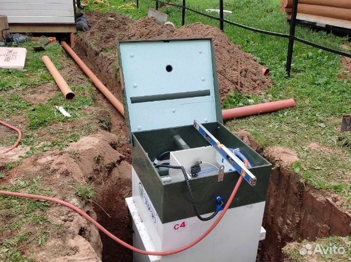 Септик с установкой. Автономная канализация