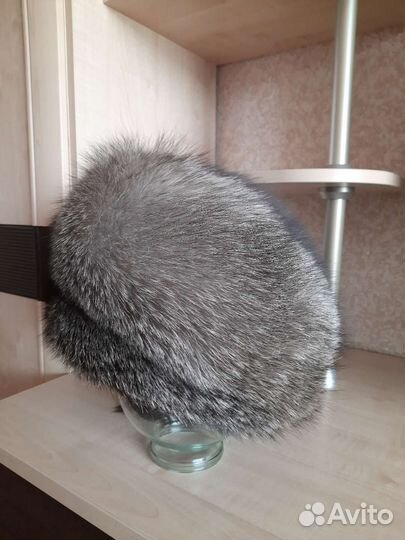 Женская шапка из чернобурки