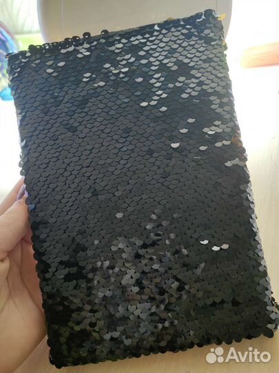 Блокнот с пайетками