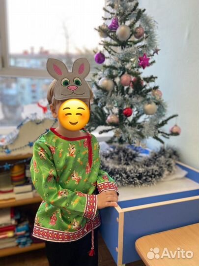 Новогодний костюм зайчика 104-110 4 года