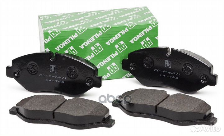 Колодки тормозные дисковые перед, прав, лев