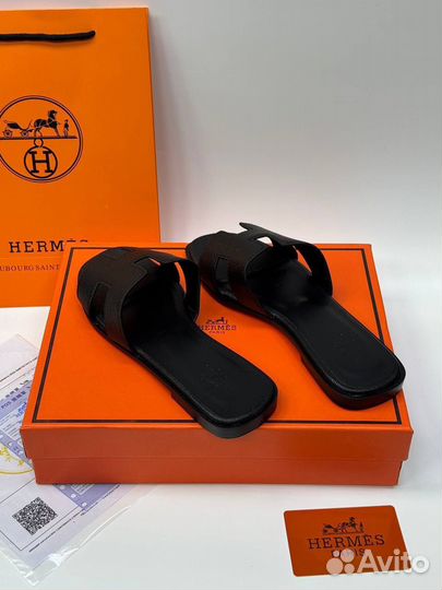 Шлёпанцы hermes женские