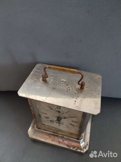 Часы каретные старинные Unghans J, Германия