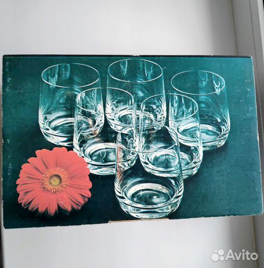 Hовый редкий набор бокалов для виски Чехословакия