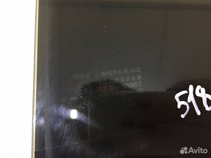 Стекло двери задней левой форточка Renault Logan 2