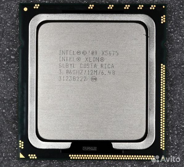 Xeon X5675 3.46GHz 12Mb LGA1366 6 ядер 12 потоков