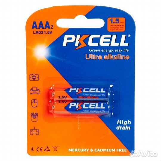 Батарейка (щелочной/алкали элемент питания) pkcell