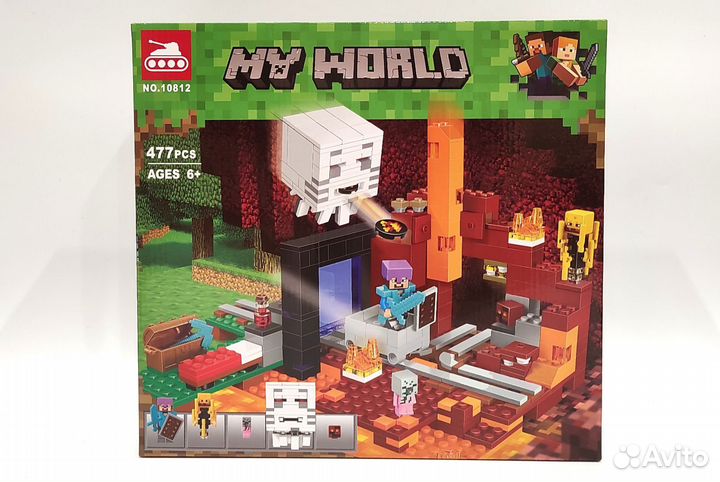 Конструктор майнкрафт, нижний мир (10812)