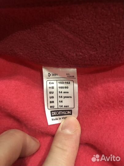 Толстовка флисовая на девочку