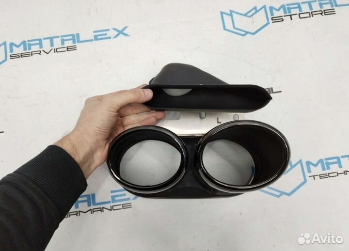 Диффузор с насадками Audi A6 C8 style S6