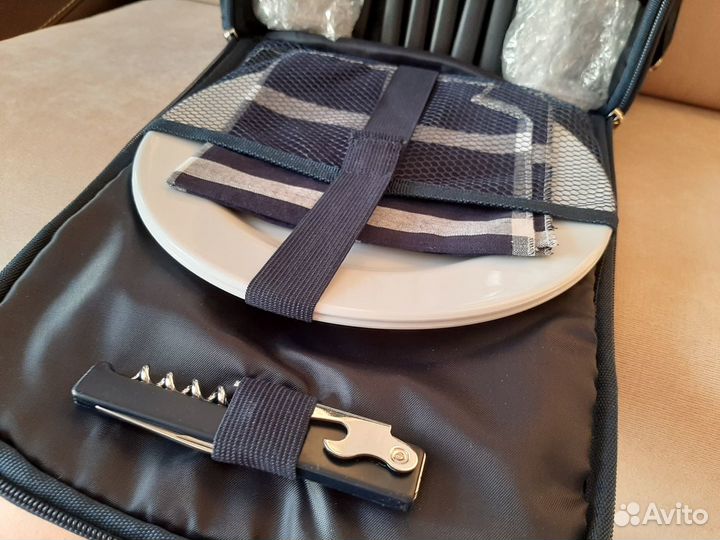 Термо сумка для пикника с набором посуды