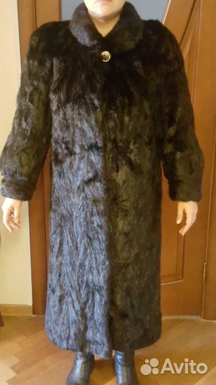 Норковая шуба сшитая в ателье, длина 128 см