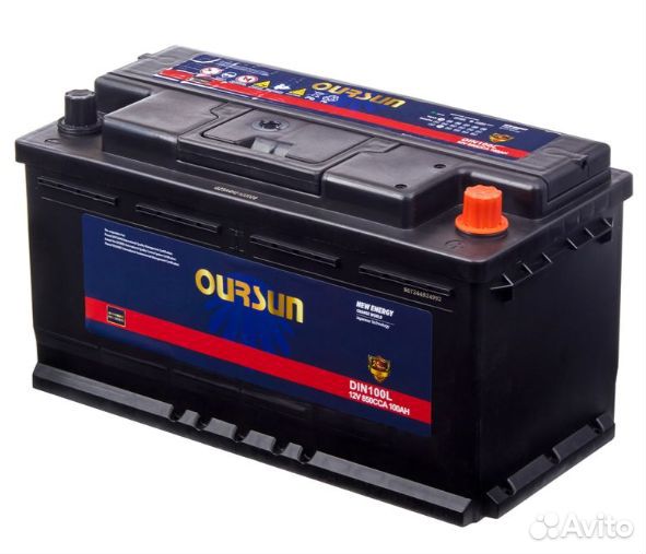 Аккумулятор oursun DIN100L 100A