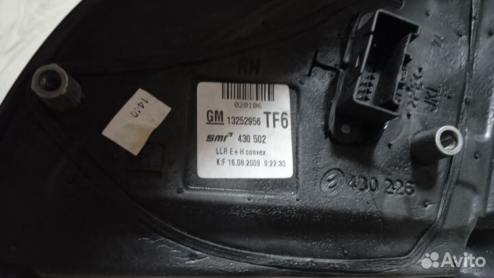 Зеркало opel astra h