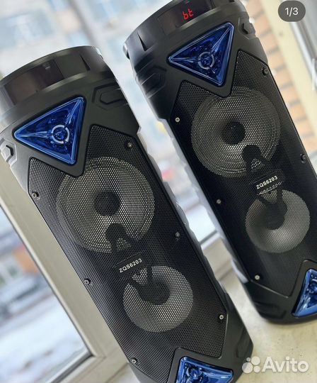 Портативная колонка с микрофоном гарантия