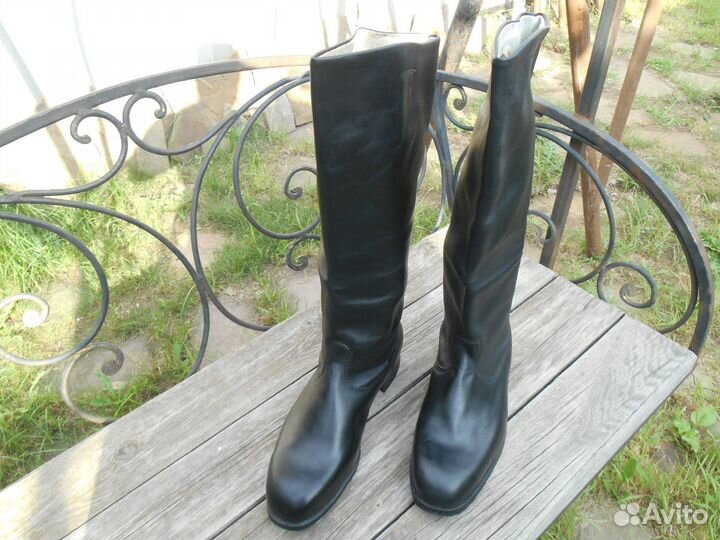 Сапоги хромовые новые