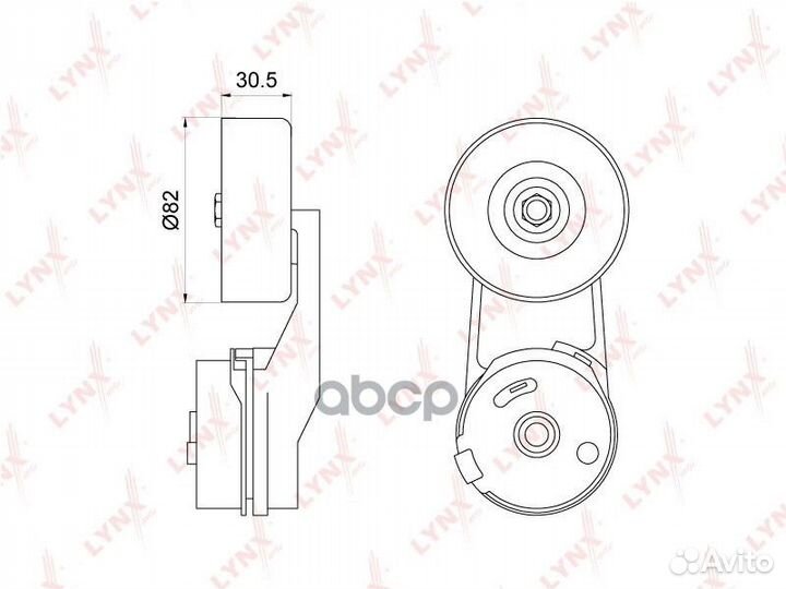 PT-3234 Натяжитель ремня приводного opel antara