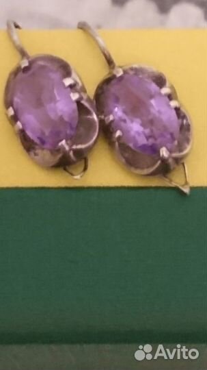 Серьги серебро СССР