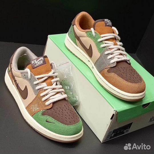 Nike Air Jordan 1 Low Green-Brown (40р)