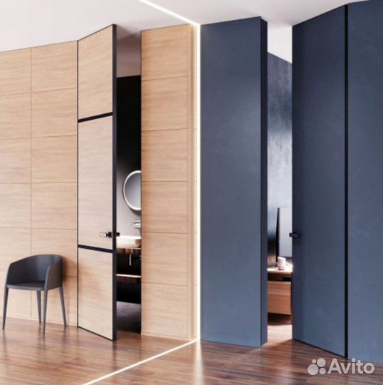 Скрытые двери под покраску