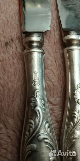 Ножи столовые мельхиор СССР