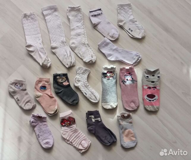 Носки, гольфы детские пакетом 5-7лет