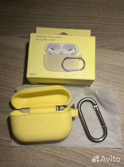 Чехлы на airpods pro с карабином