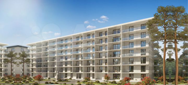 1-к. апартаменты, 58,9 м², 3/7 эт.