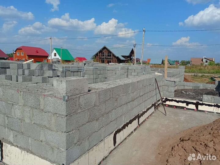 Бригада строителей. Услуги каменщика