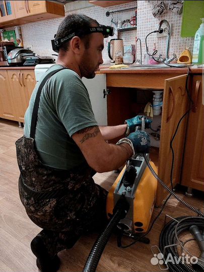 Прочистка канализации.Устранение засоров 24/7