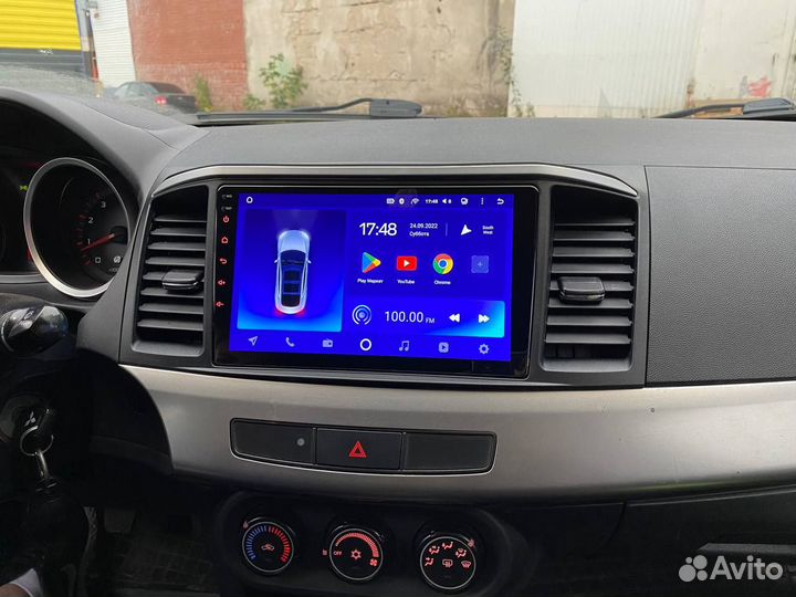 Android магнитола Mitsubishi Lancer 10 есть Teyes