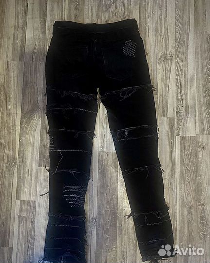 Джинсы drugonit handmade
