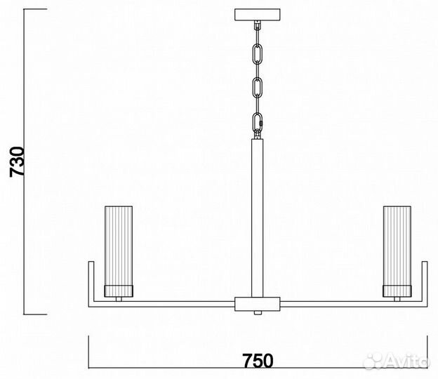 Подвесная люстра Freya Adeline FR5214PL-08CH