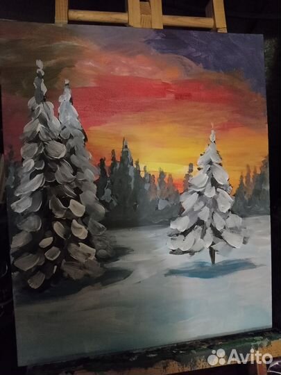 Картина (Зима в снегу)