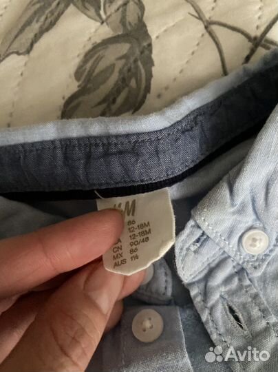 Рубашка hm 86-92