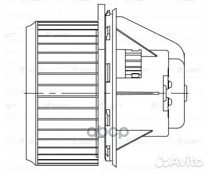 LFH0790 электровентилятор отопителя 24В, 3850