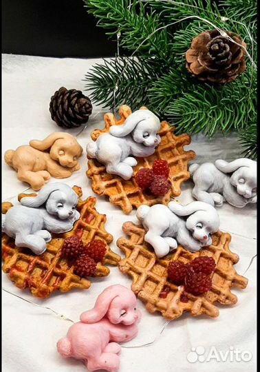 Мыло, подарок. Зайки/зайчик. Наборы