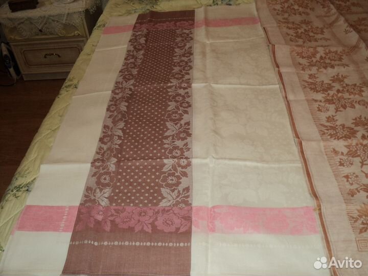 Скатерть лен новая СССР