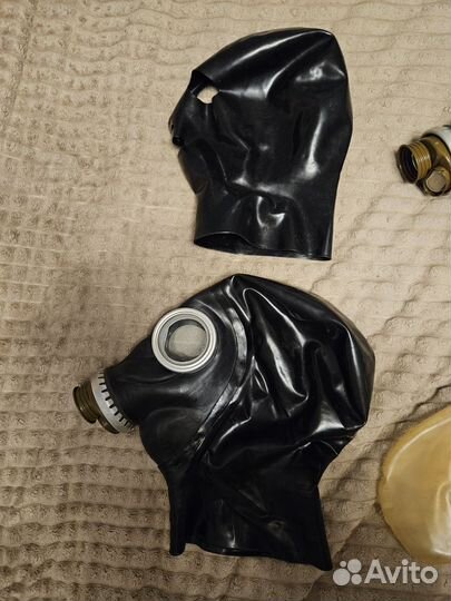 Чулки и маска латекс