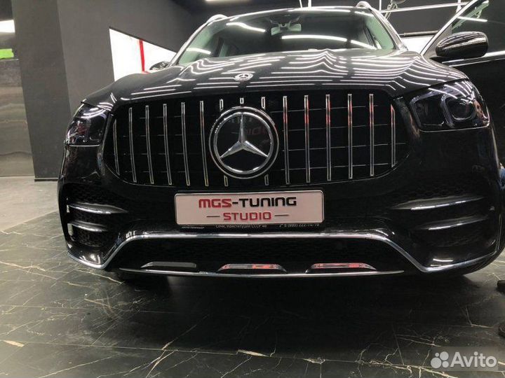 Решетка диффузор насадки шильдик Mercedes GLE 167