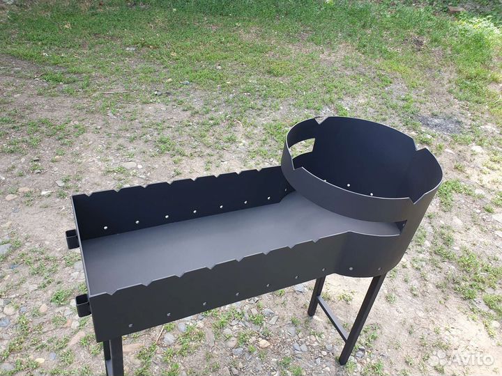 Мангал с подставкой под казан
