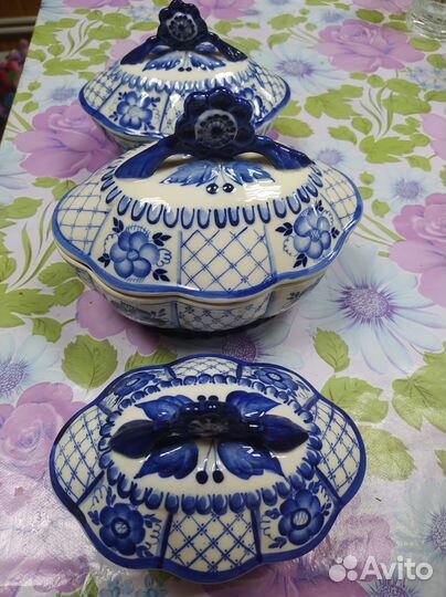 Салатники Гжель