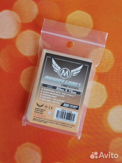 Протекторы для карт Mayday Standart 50x75 (100 шт)