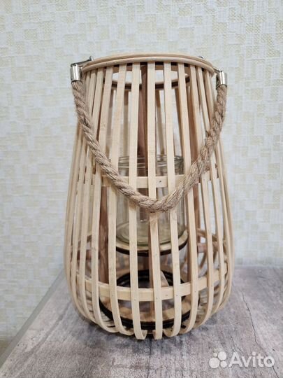 Подсвечник бамбук