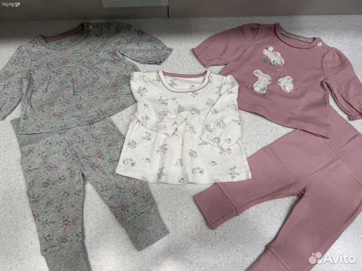 Пакет одежды mothercare 1-3 и 3-6