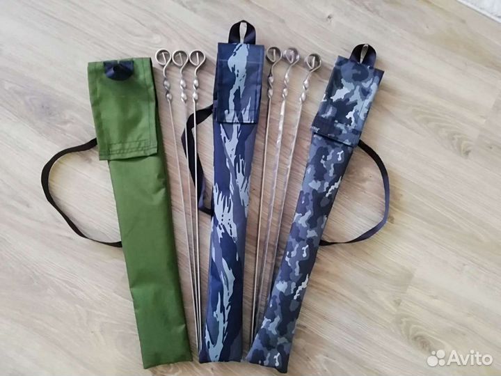 Набор шампуров в чехле для шашлыка