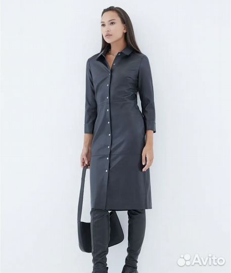 Платье из эко кожи