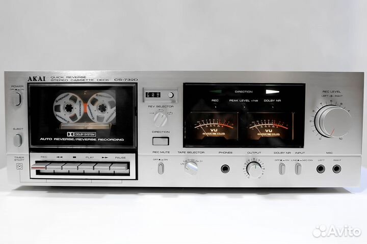 Кассетная Дека akai CS-732D, 1979г