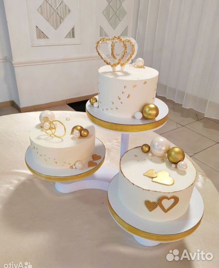 Подставка под торт и капкейки 3-х ярусная